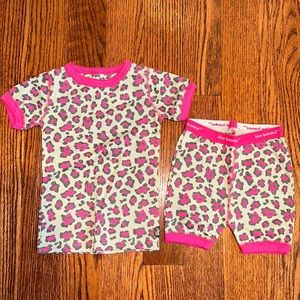 Boutique short sleeve blue banana leopard print pajamas- children’s size 3